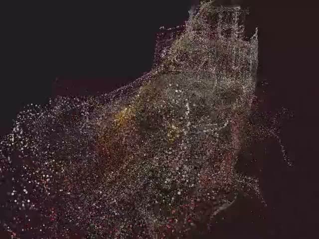 A frame from GPGPU flow field