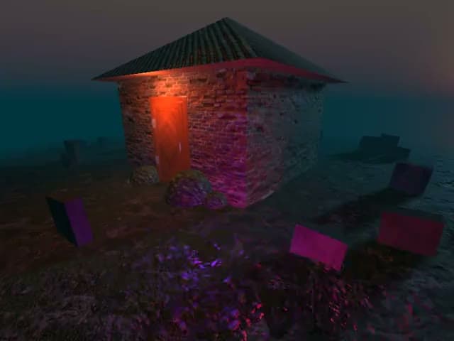 A frame from Haunted house